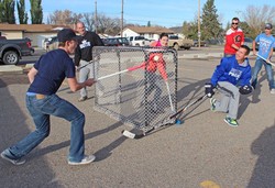 The first-ever Butte Fest at Picture Butte High School included a spirited street hockey game including students, staff and community members.